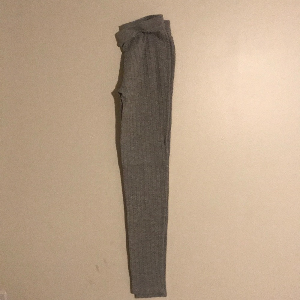 cable knit leggings